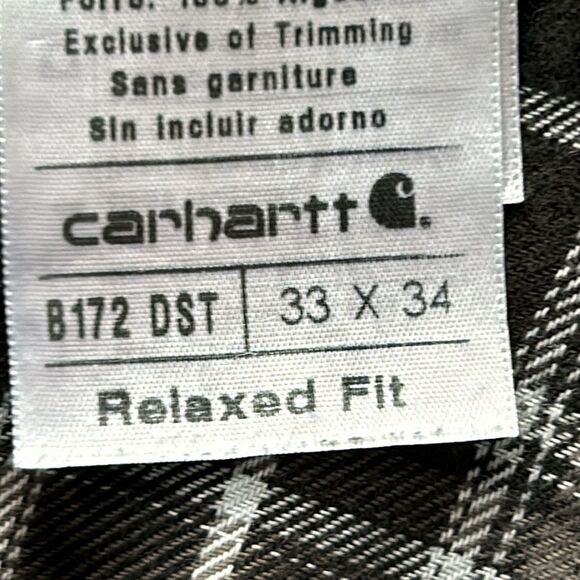 Carhartt Mens Relaxed Fit Flannel Lined Jeans - Picture 3 of 6